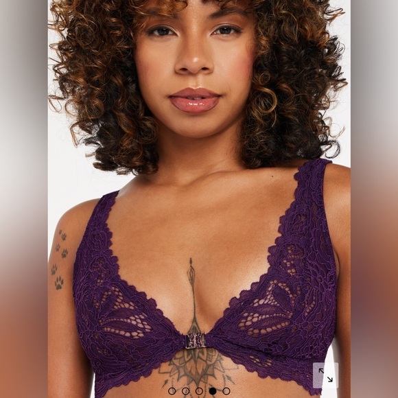 Savage x fenty ROMANTIC CORDED LACE FRONT-CLOSURE BRALETTE medium - Picture 4 of 4